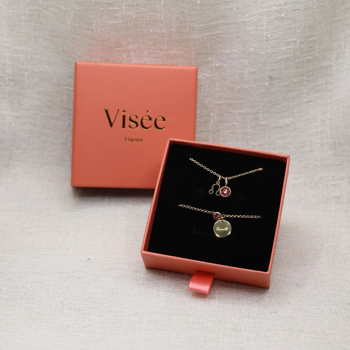 Coffret cadeau offre duo collier Mon identité et bracelet Mon Choix