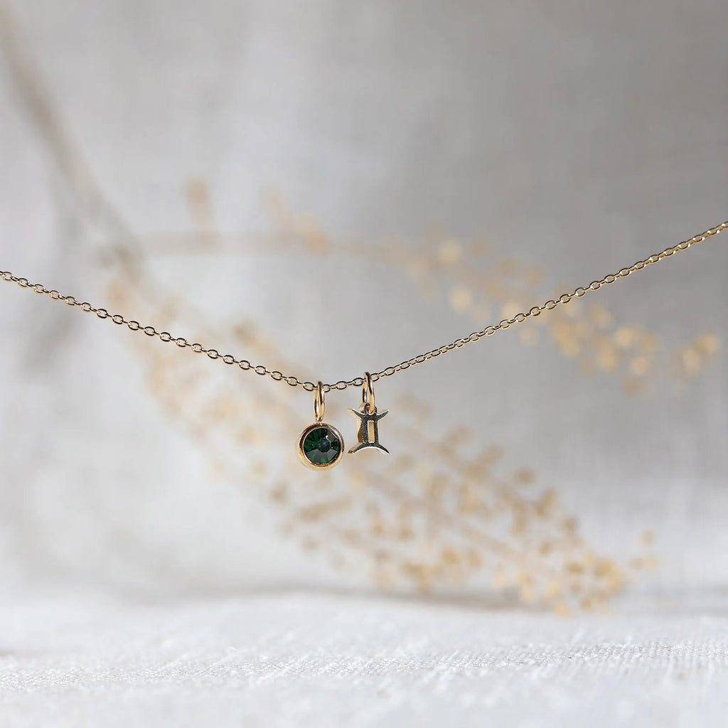Collier signe astro et pierre – Mon Identité Visée Bijoux