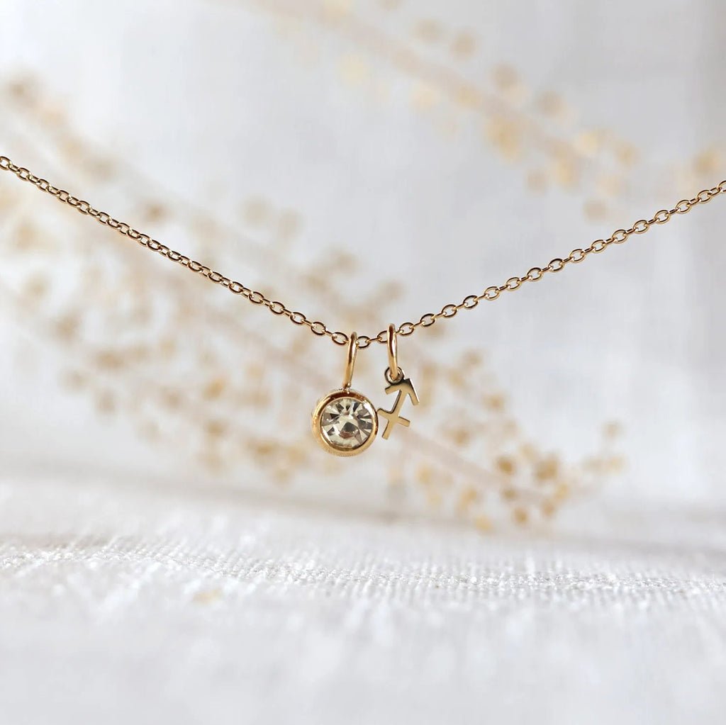 Collier signe astro et pierre – Mon Identité Visée Bijoux