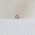 Pierre de naissance blanche en acier inoxydable doré, option de personnalisation du bracelet "Mon Choix" par Visée Bijoux