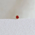 Pierre de naissance rouge en acier inoxydable doré, option de personnalisation du bracelet "Mon Choix" par Visée Bijoux