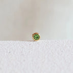 Pierre de naissance verte en acier inoxydable doré, option de personnalisation du bracelet "Mon Choix" par Visée Bijoux